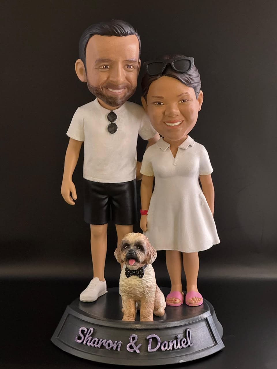A custom hand-painted 3D figurine from the studio