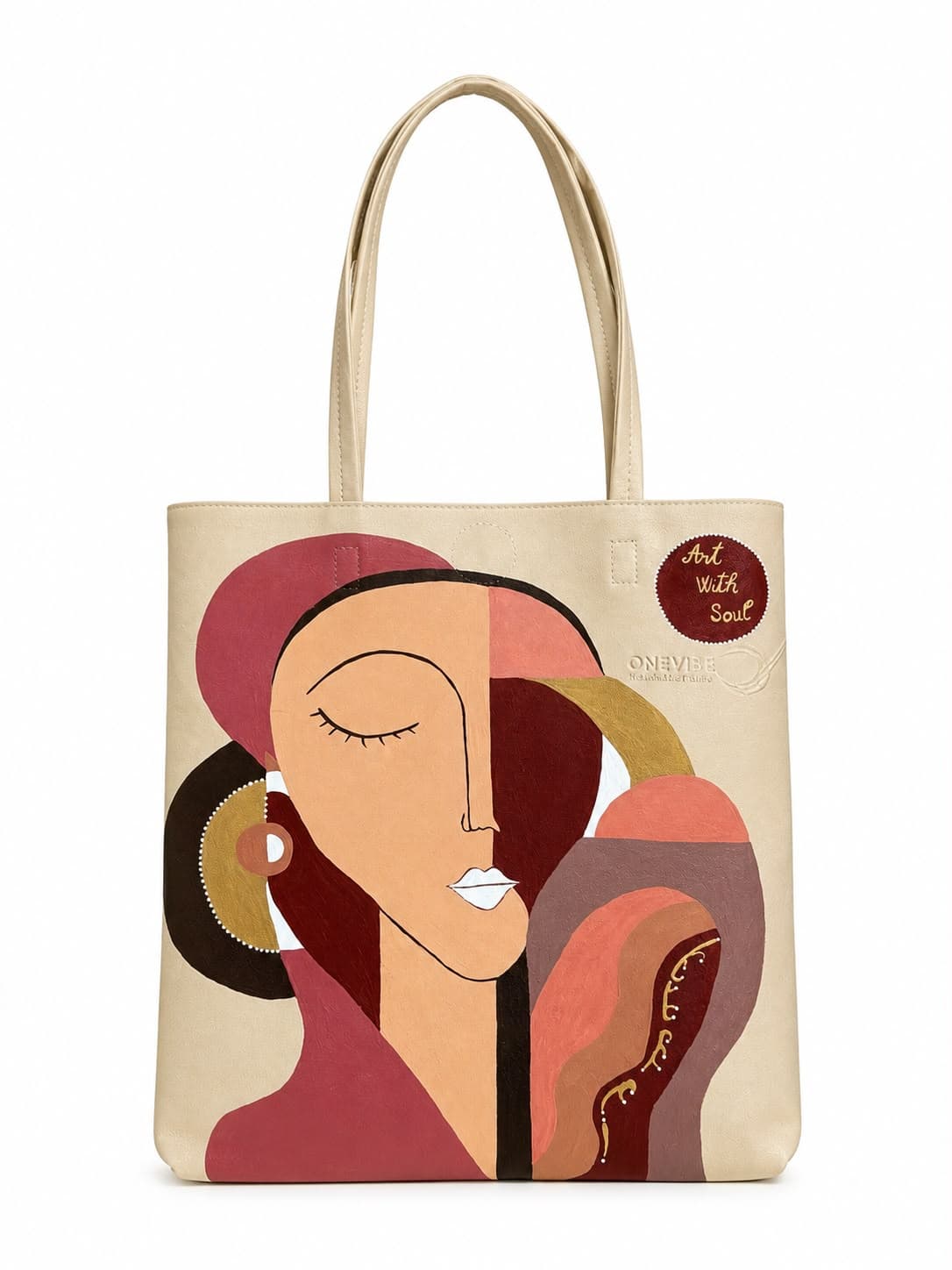 A hand-painted bag from R&A Studio DXB